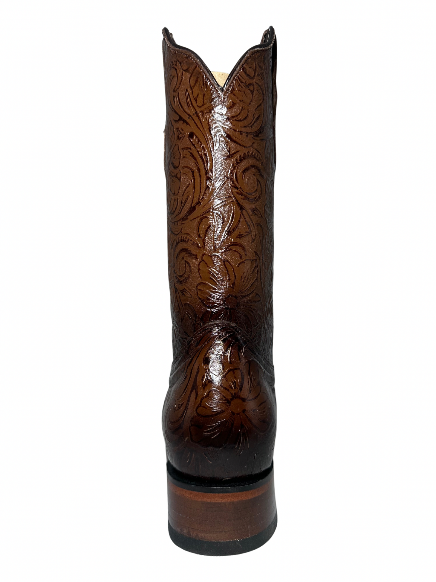 Stephy Women Tooled Print Faded Brown Boots