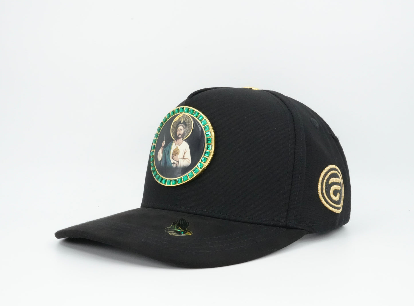 La Office Hats Round San Judas Design Cap Black