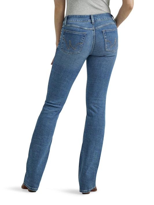 Wrangler Women's Essential Light Blue Mid-Rise Bootcut Jean