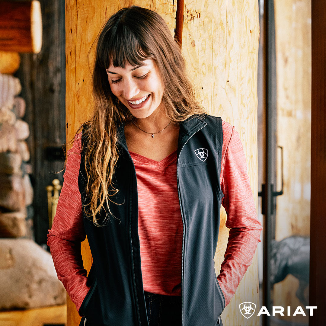 Chaleco softshell negro Ariat Team