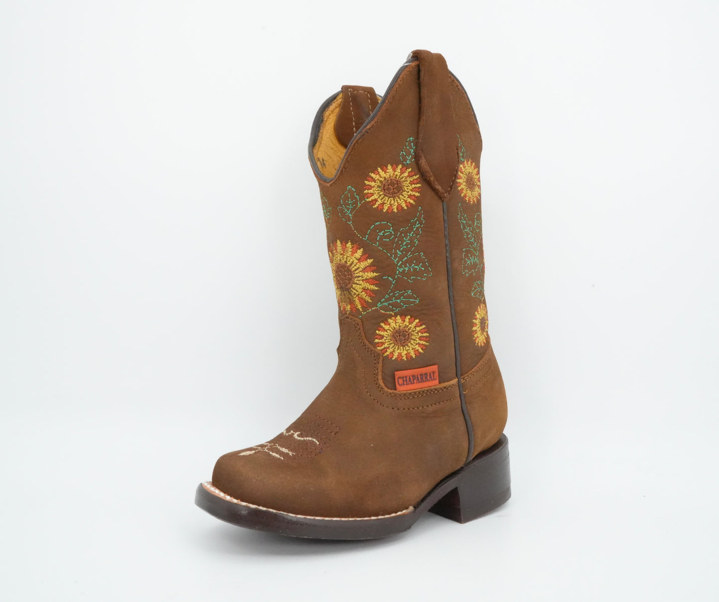 Chaparral Kid’s Nobuck Sunflowers Light Brown Boot