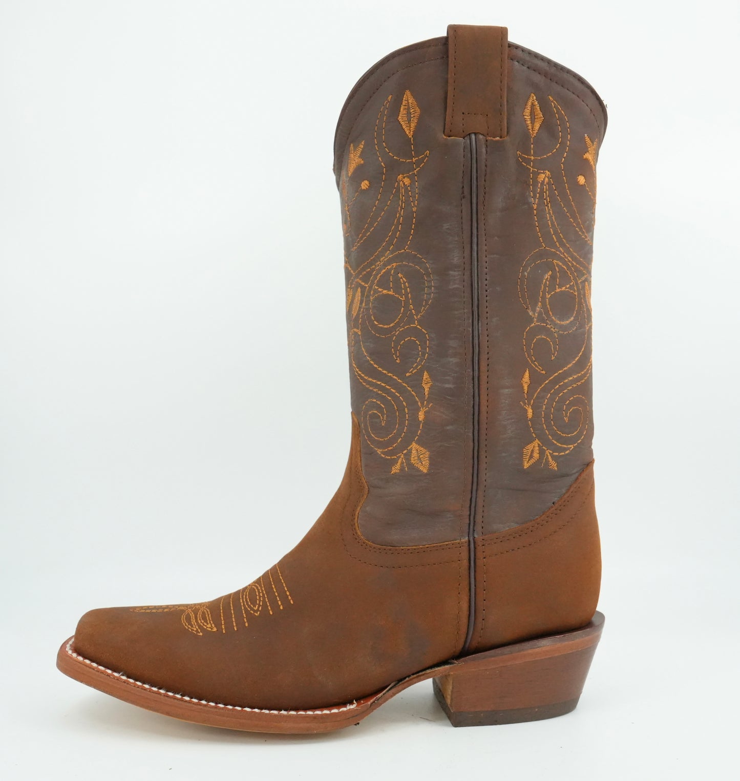 La Sierra Women's Tang Embroidered Narrow Square Toe Boot