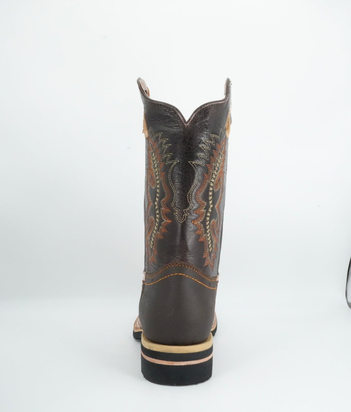Potro Rebelde Men's Western Crazy Winter White/Brown Square Toe Boot