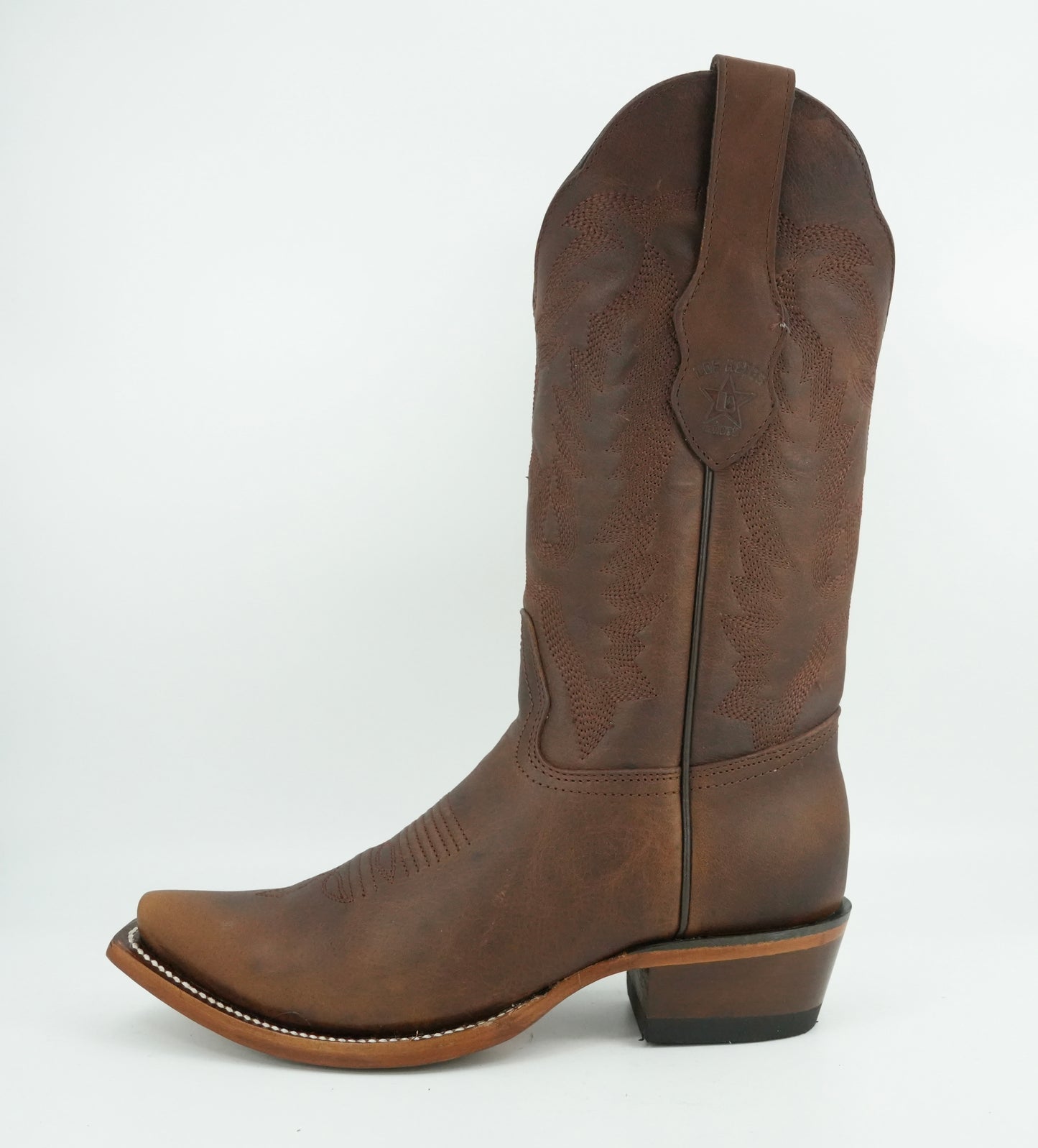 Los Altos Women's Walnut Grasso Snip Toe Boot