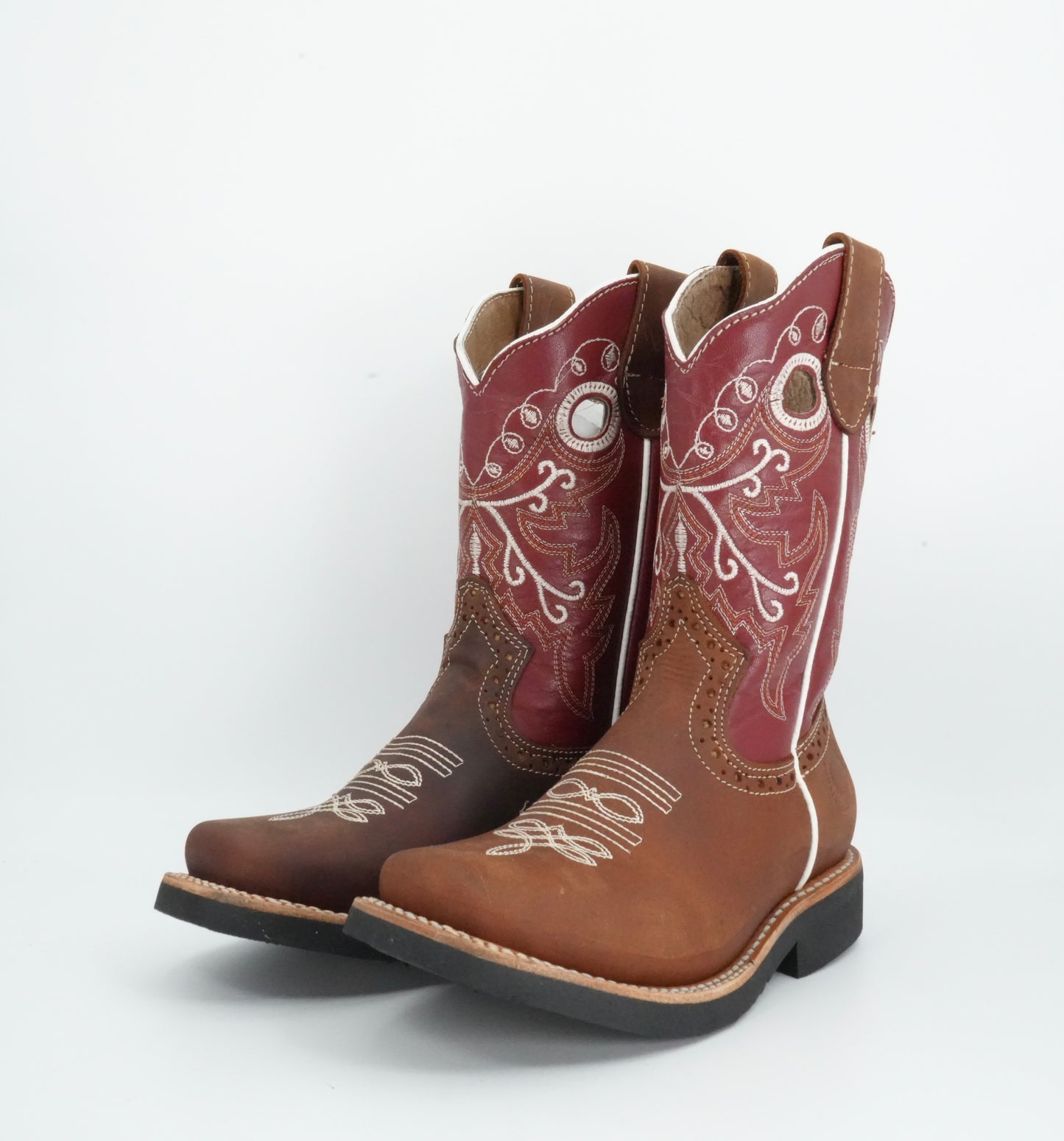 Tierra Blanca Jr’s Crazy Tang Square Toe Boot