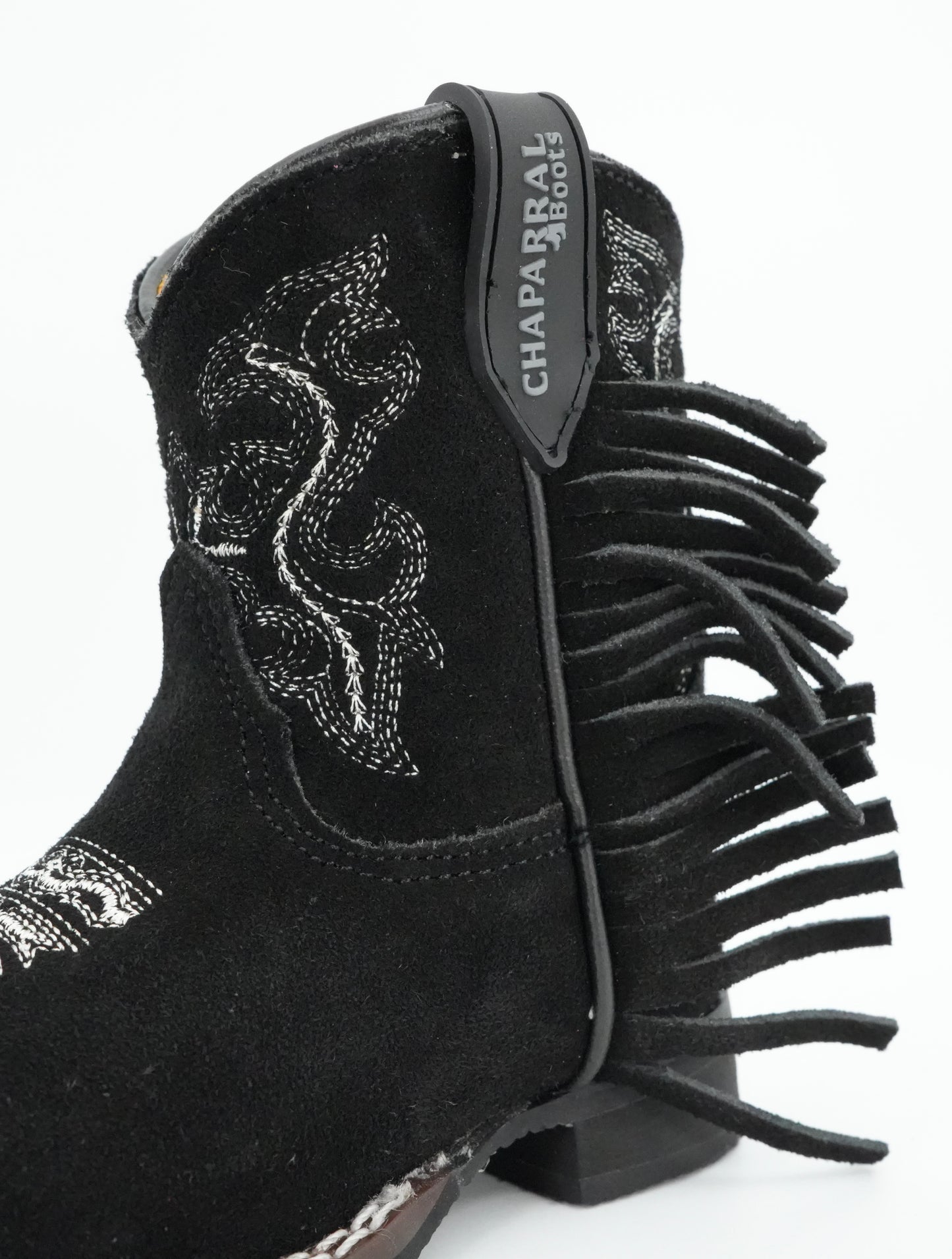Chaparral Infant/Toddler Suede Fringe Black Boot