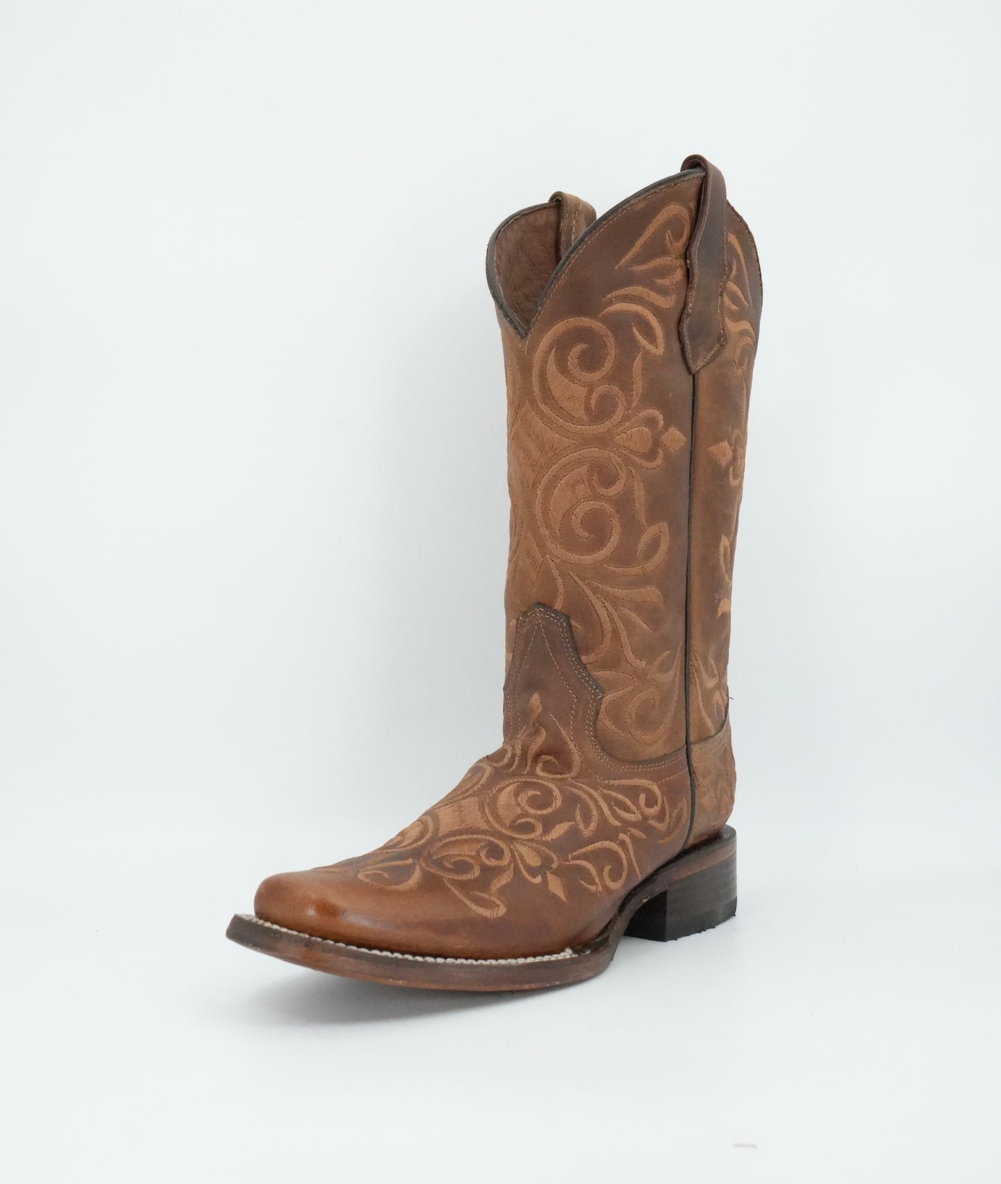 Circle G Women’s Honey Embroidered Semi Square Toe Boot