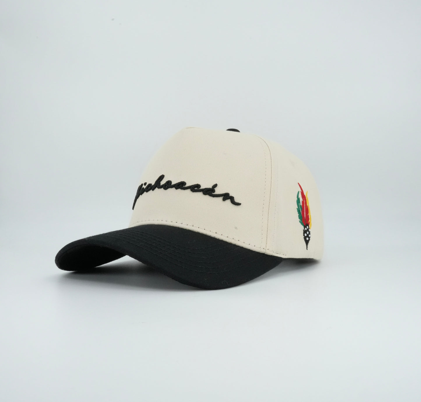45 Cursive Trucker Cap Beige-Black