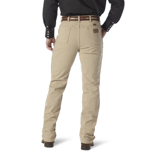 Vaqueros de corte slim en color tostado prelavado con corte vaquero de Wrangler