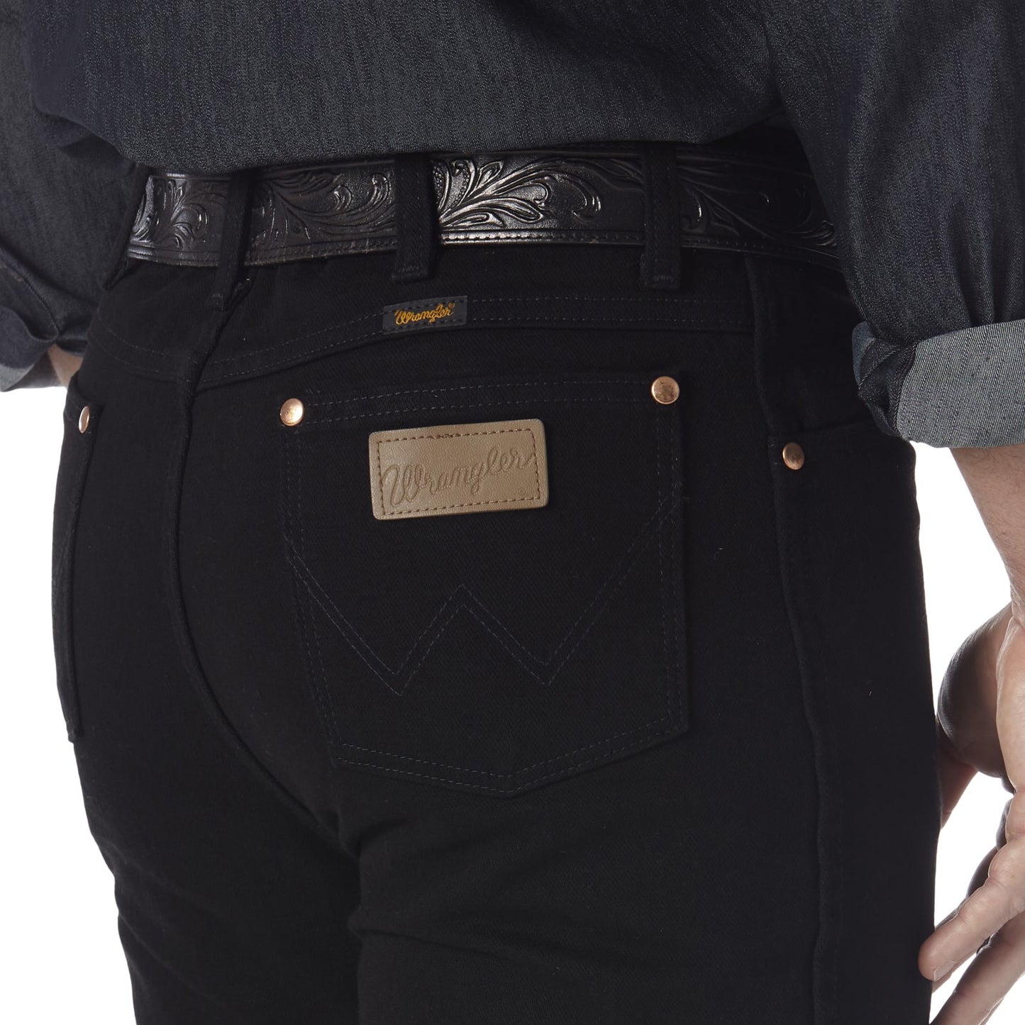Wrangler Cowboy Cut Shadow Black Slim Fit Jean