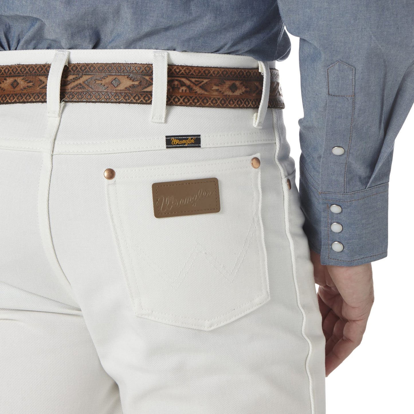 Wrangler Cowboy Cut White Slim Fit Jean