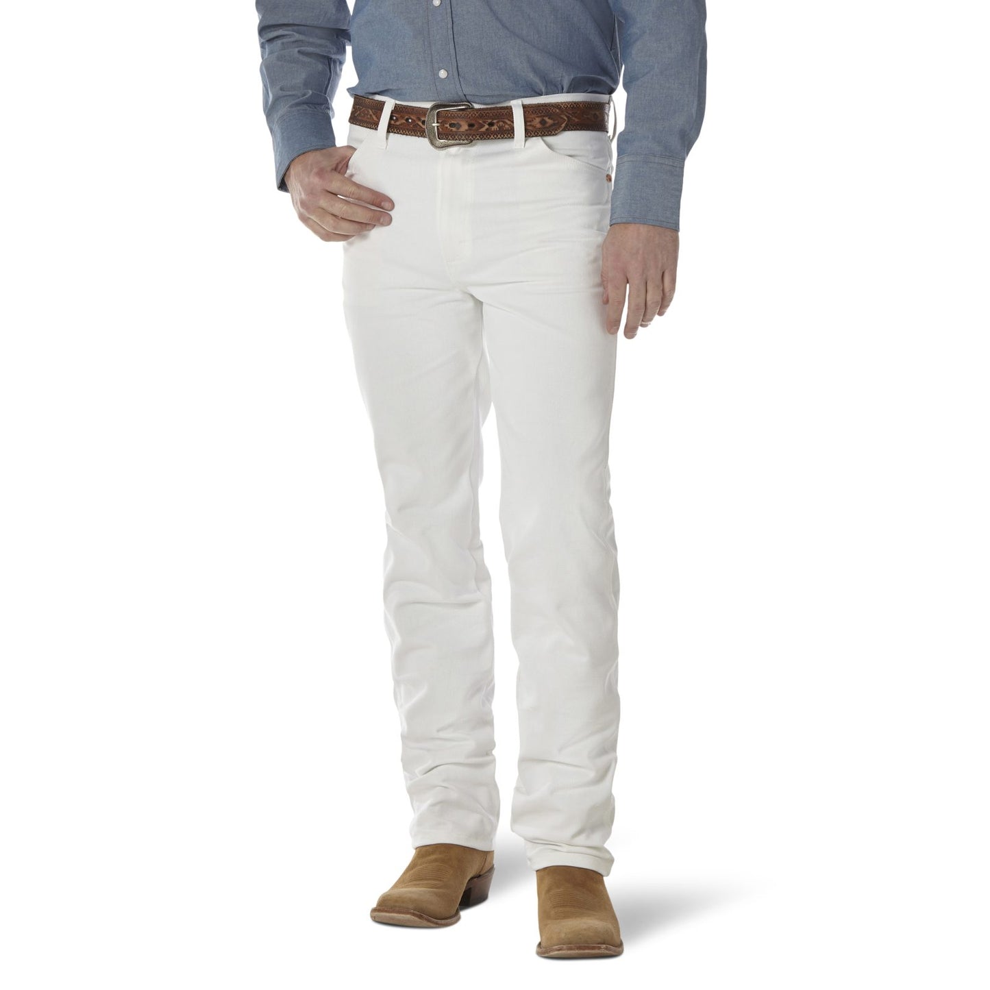Wrangler Cowboy Cut White Slim Fit Jean