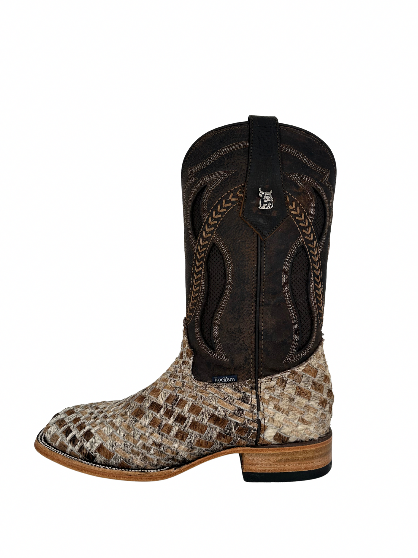 Rock'em Men's Petatillo Cow Hair Boots Size 8 *AS SEEN ON IMAGE*