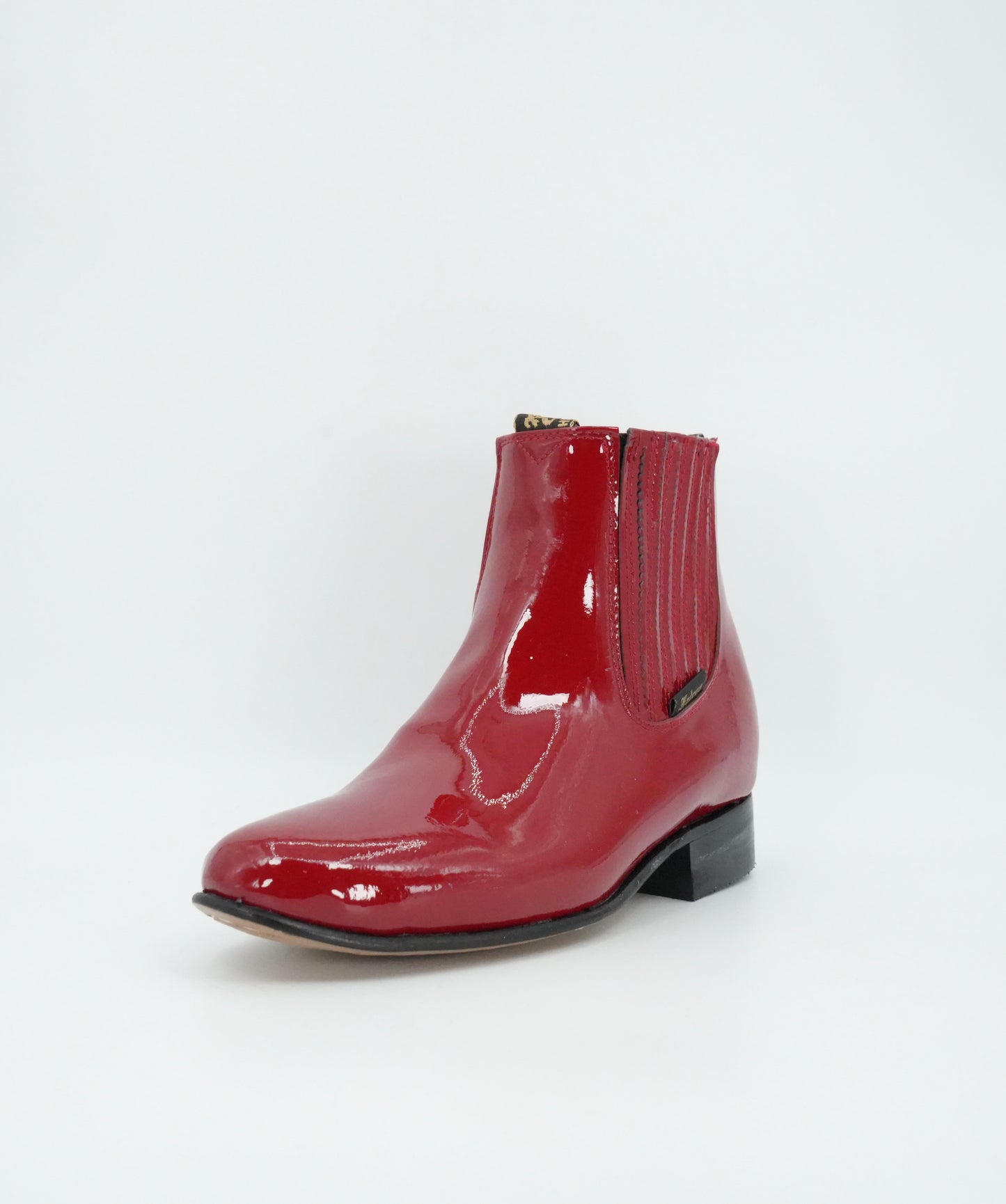 Falcon Kid's Charol Red Charro Short Boot