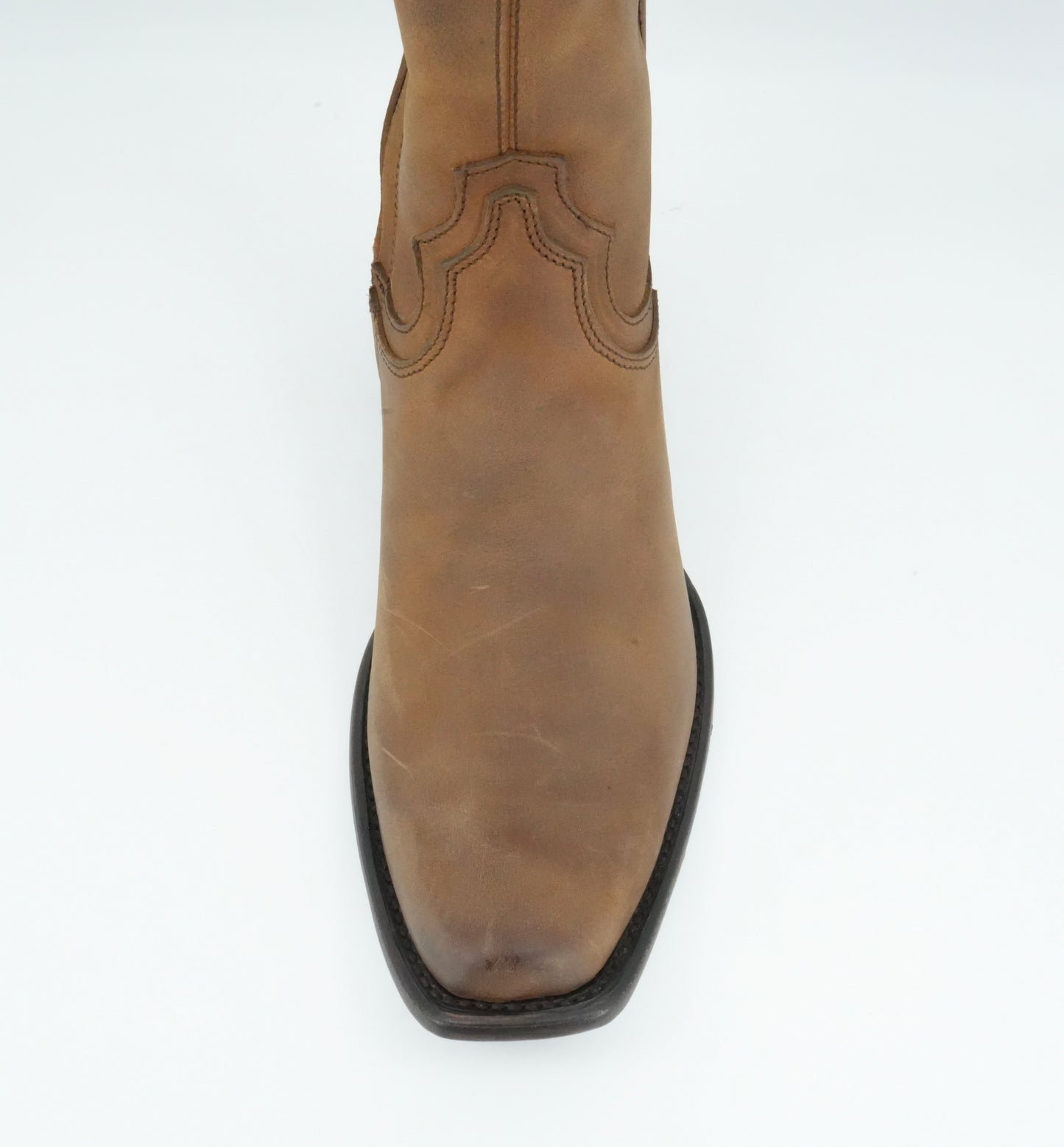 Cuadra Men's Leather Distressed Brown Semi Square Toe Boot