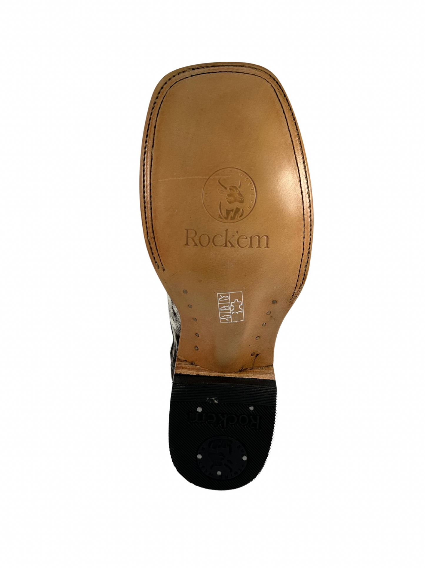 Rock'em Men's Cow Hair Boots Size 6.5 *AS SEEN ON IMAGE*
