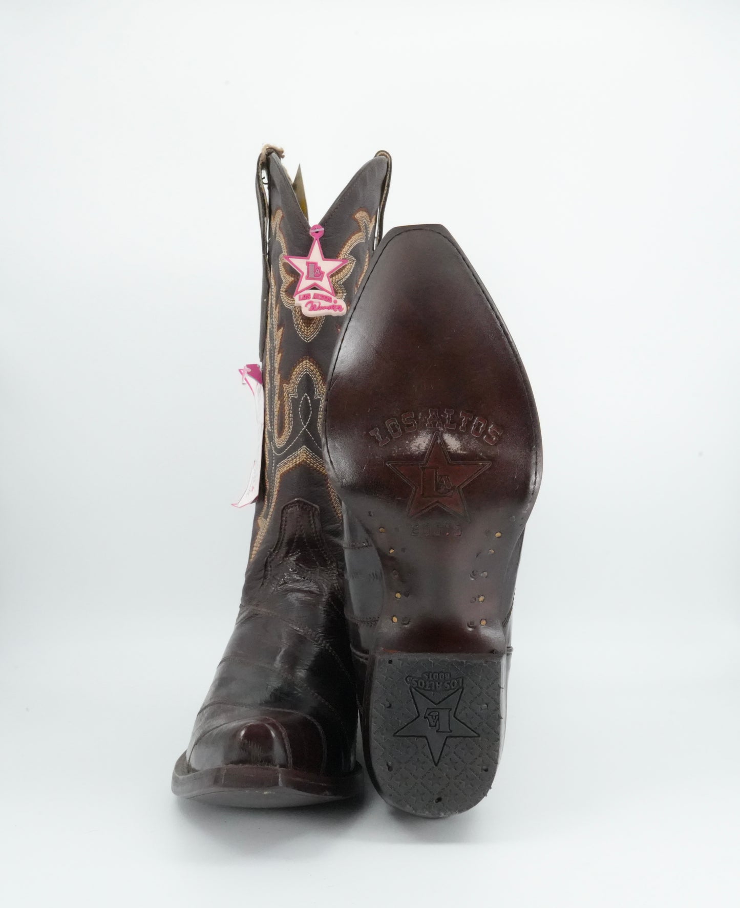 Los Altos Women's Eel Brown Snip Toe Boot