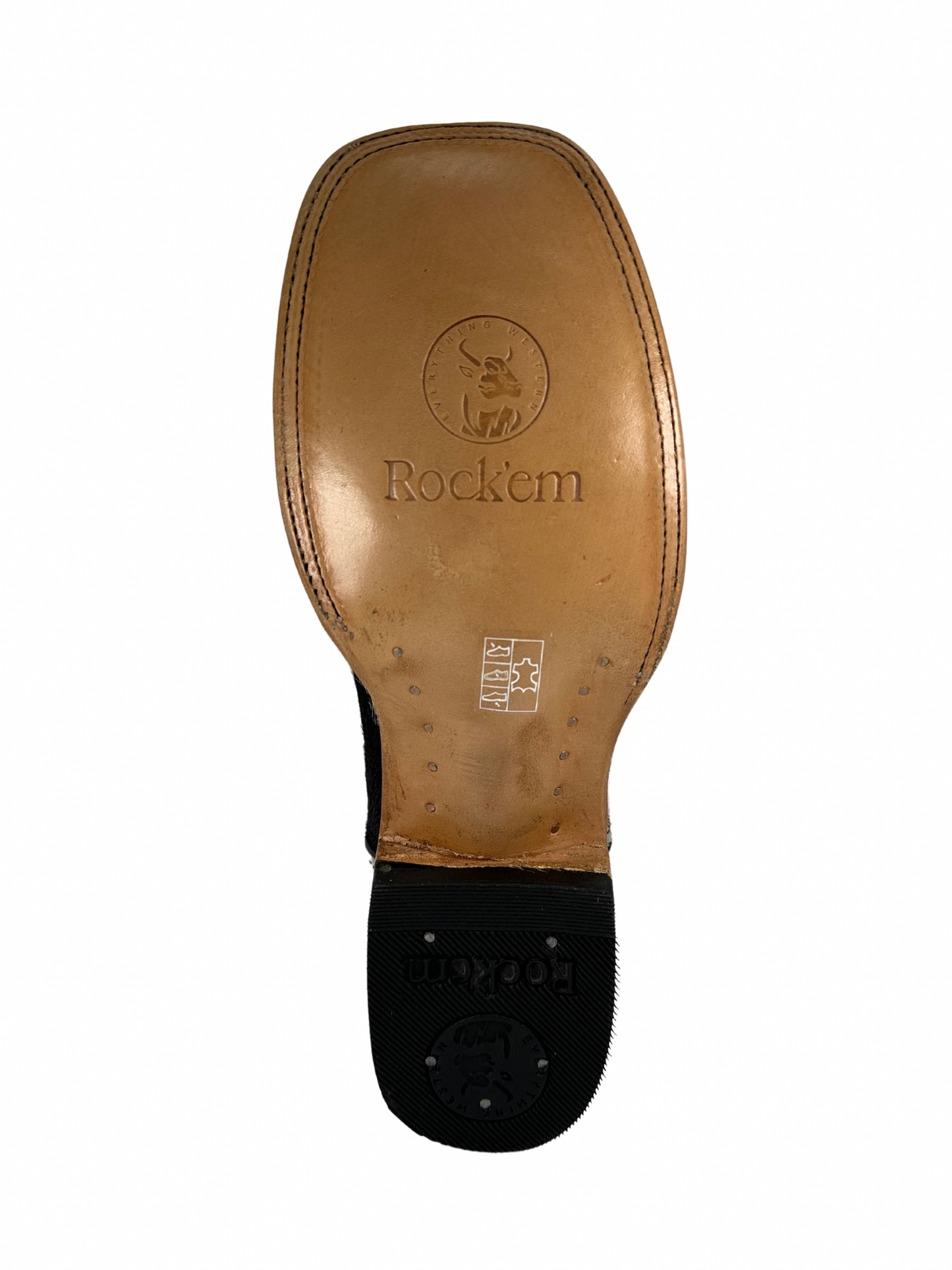 Rock'em Men's Cow Hair Boots Size 7.5 *AS SEEN ON IMAGE*