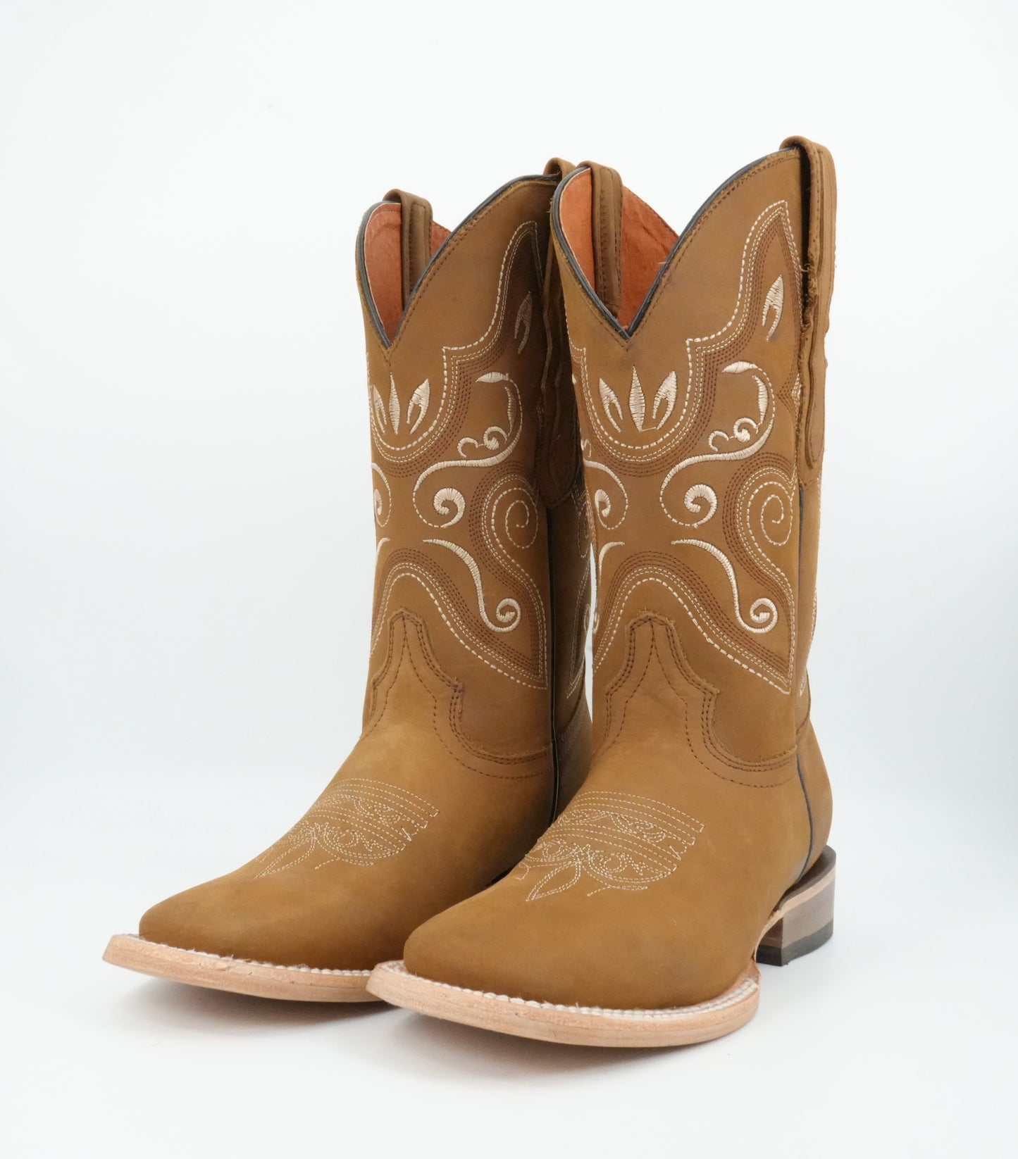 El General Women's Nobuck Honey Floral Boot