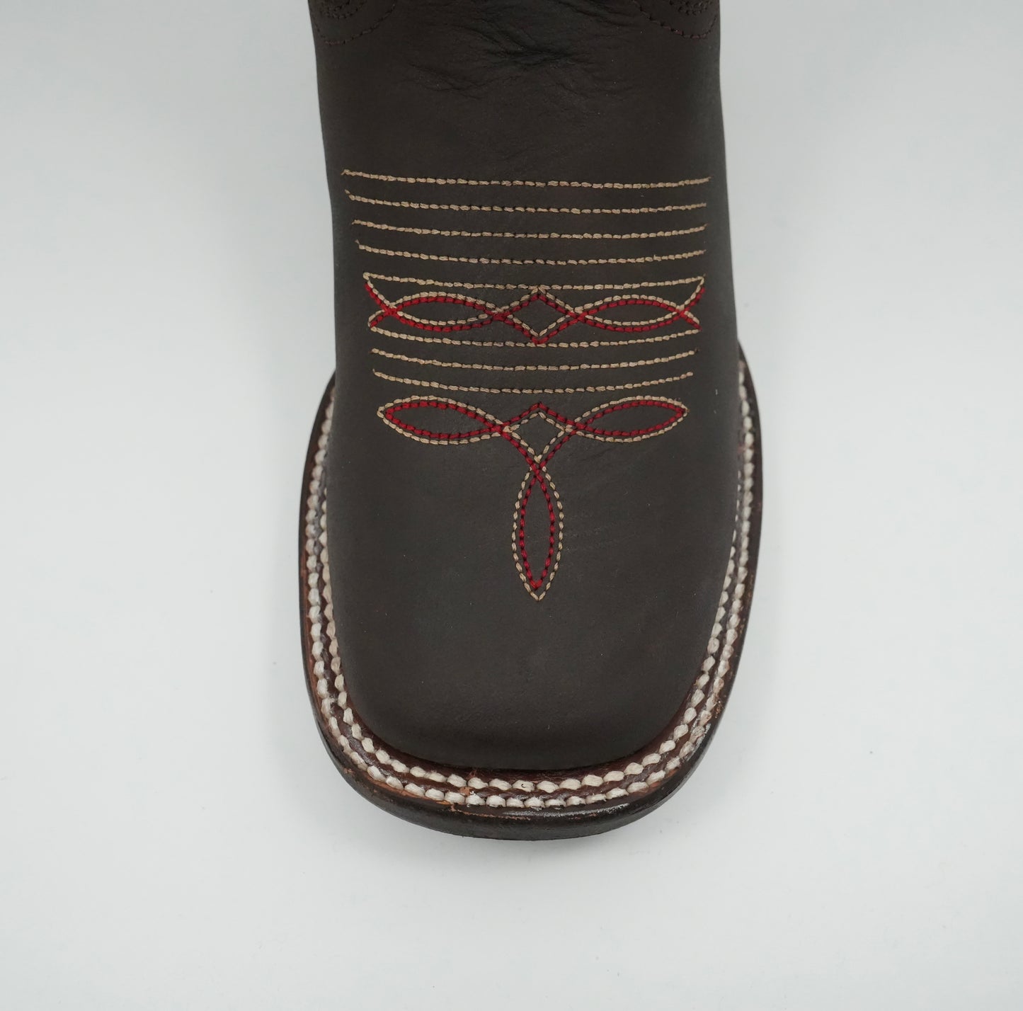 Quincy Women's Embroidered Grasso Chocolate Square Toe Boot