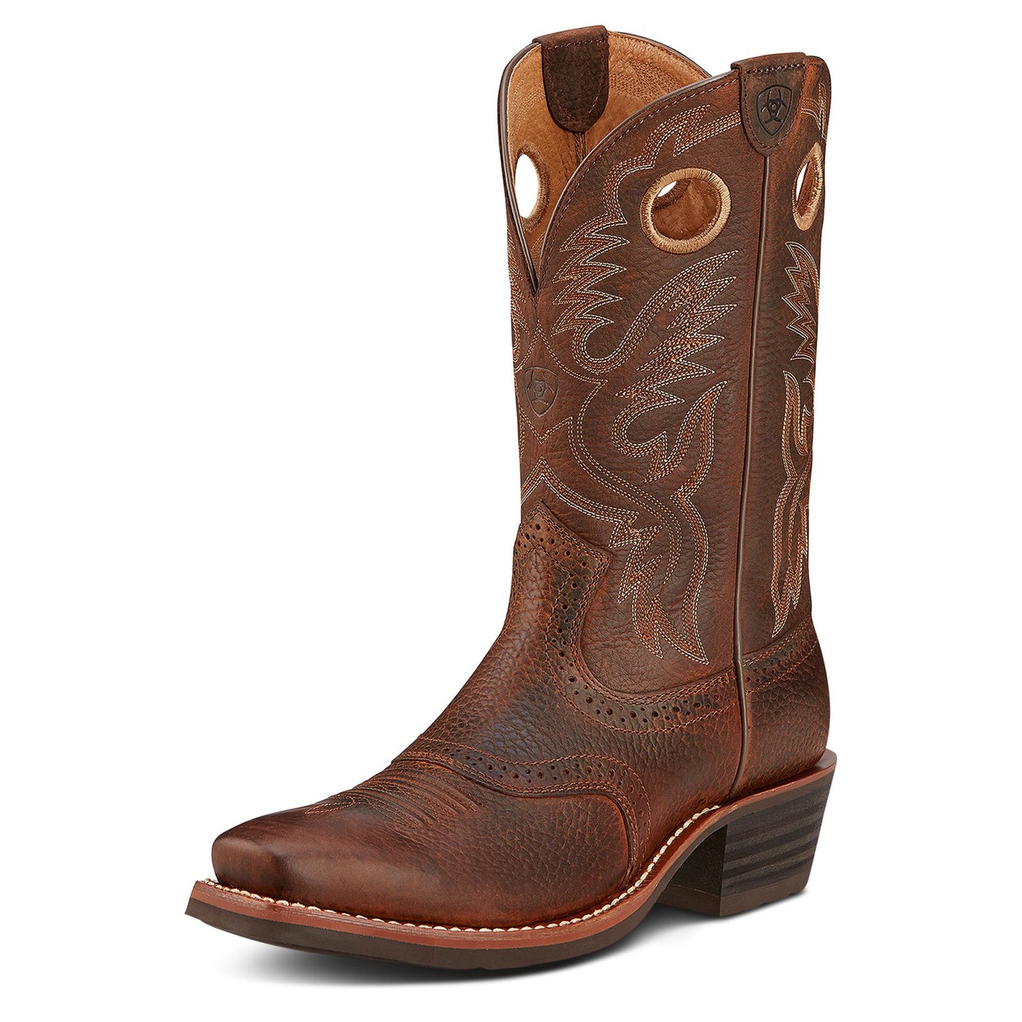 Ariat Men's Heritage Roughstock Western Boot Dark Brown