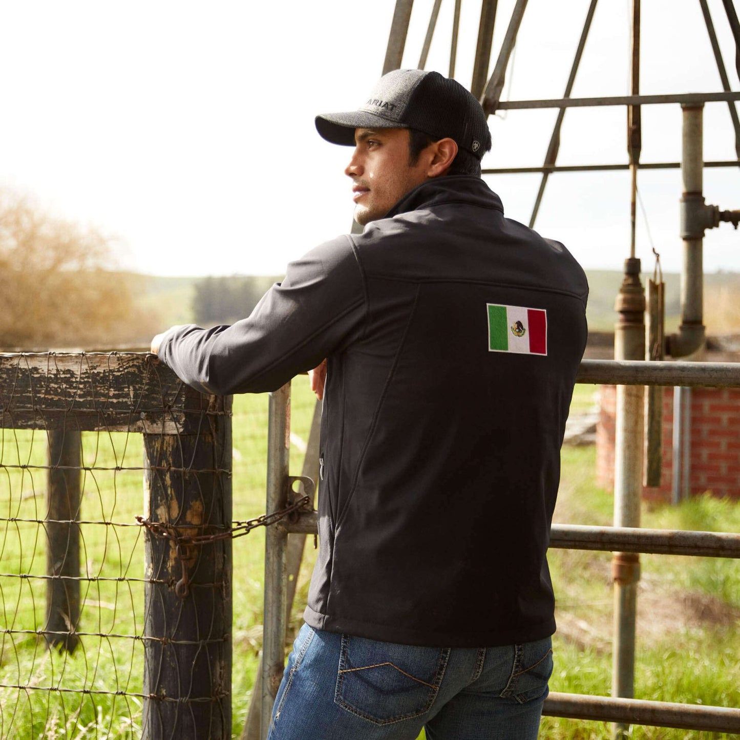 Ariat Men's Mexico Flag Team Softshell Jacket