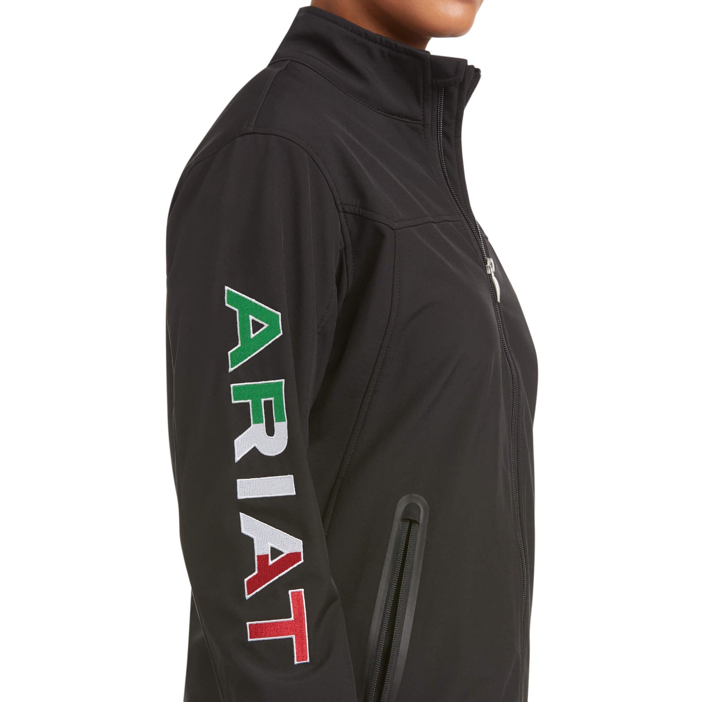 Ariat Mexico Flag Team Softshell Jacket - Black