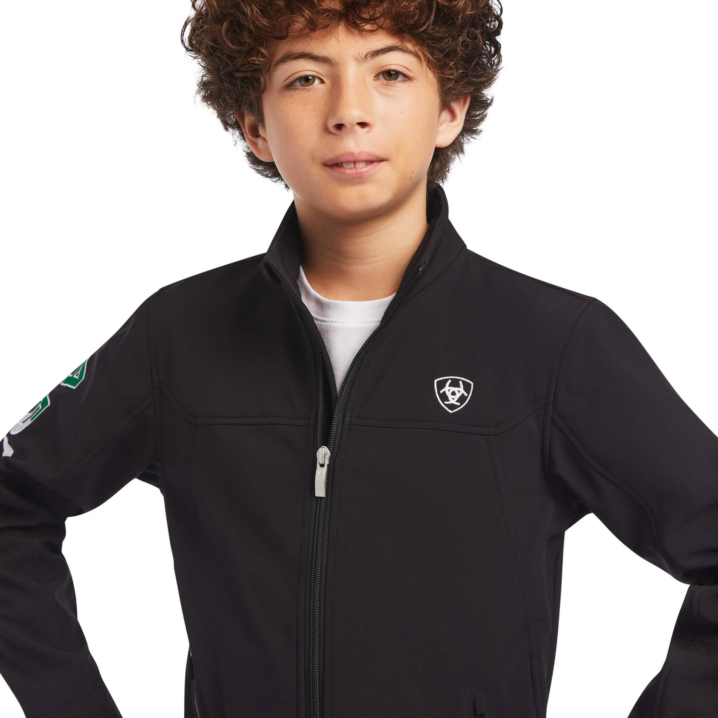 Ariat Unisex Youth Black Mexico Team Softshell Jacket
