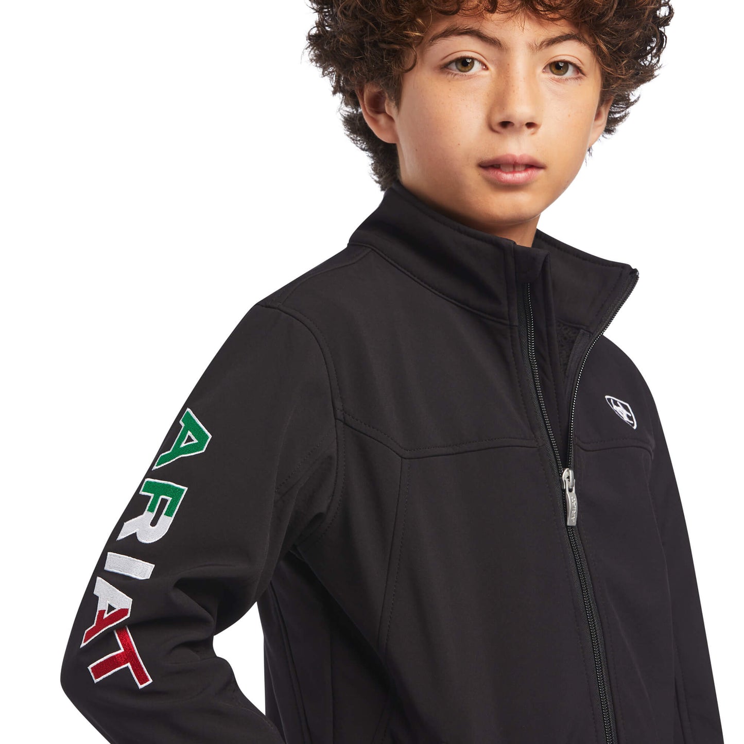 Ariat Unisex Youth Black Mexico Team Softshell Jacket