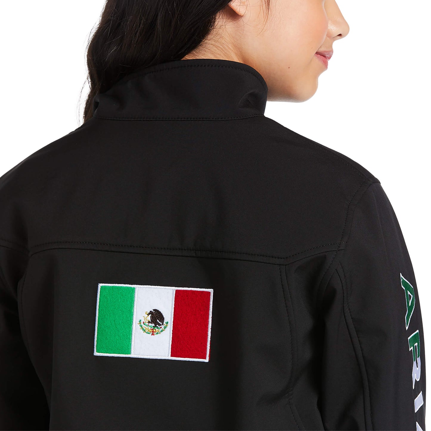 Ariat Unisex Youth Black Mexico Team Softshell Jacket