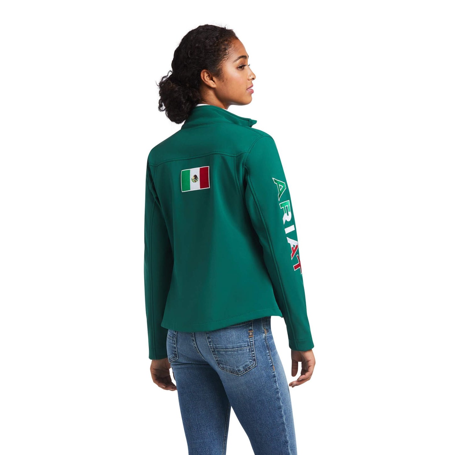 Ariat Women's Mexico Flag Team Softshell Jacket Green