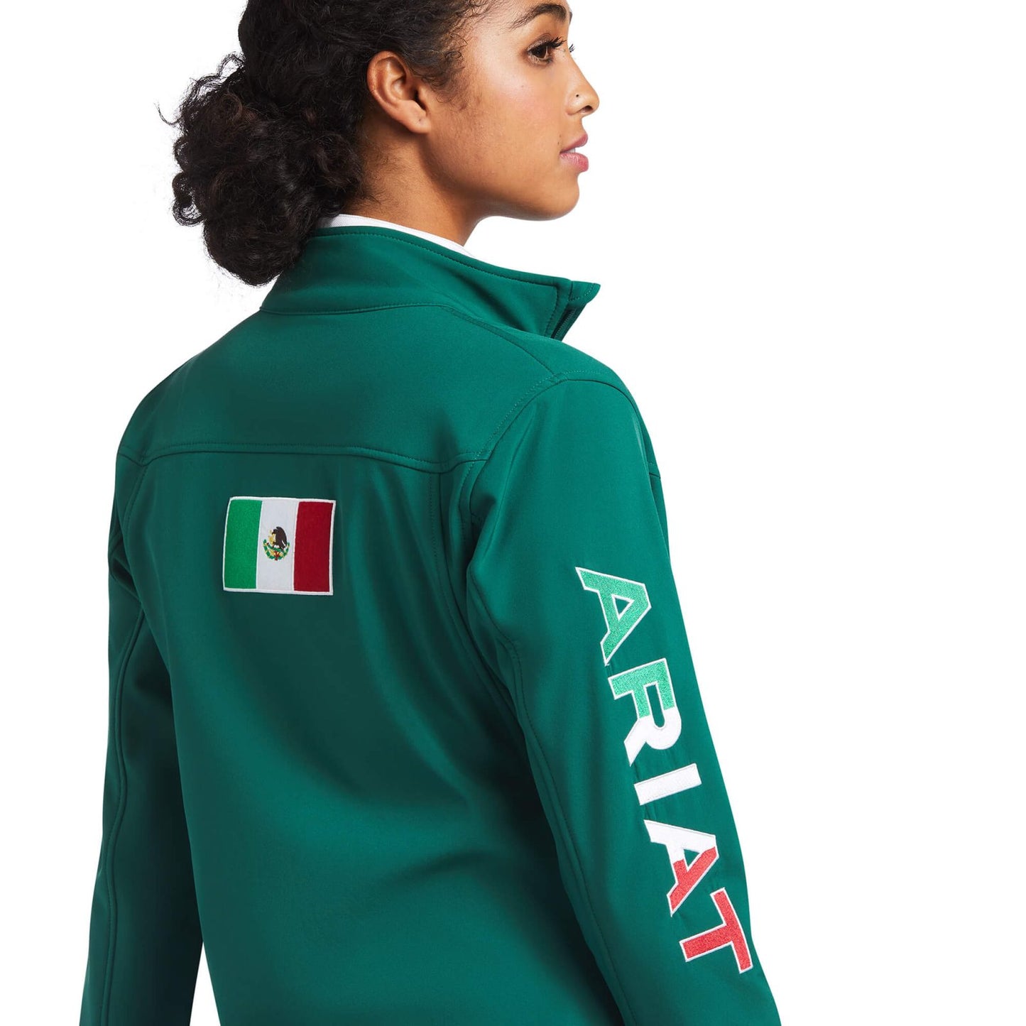 Ariat Women's Mexico Flag Team Softshell Jacket Green