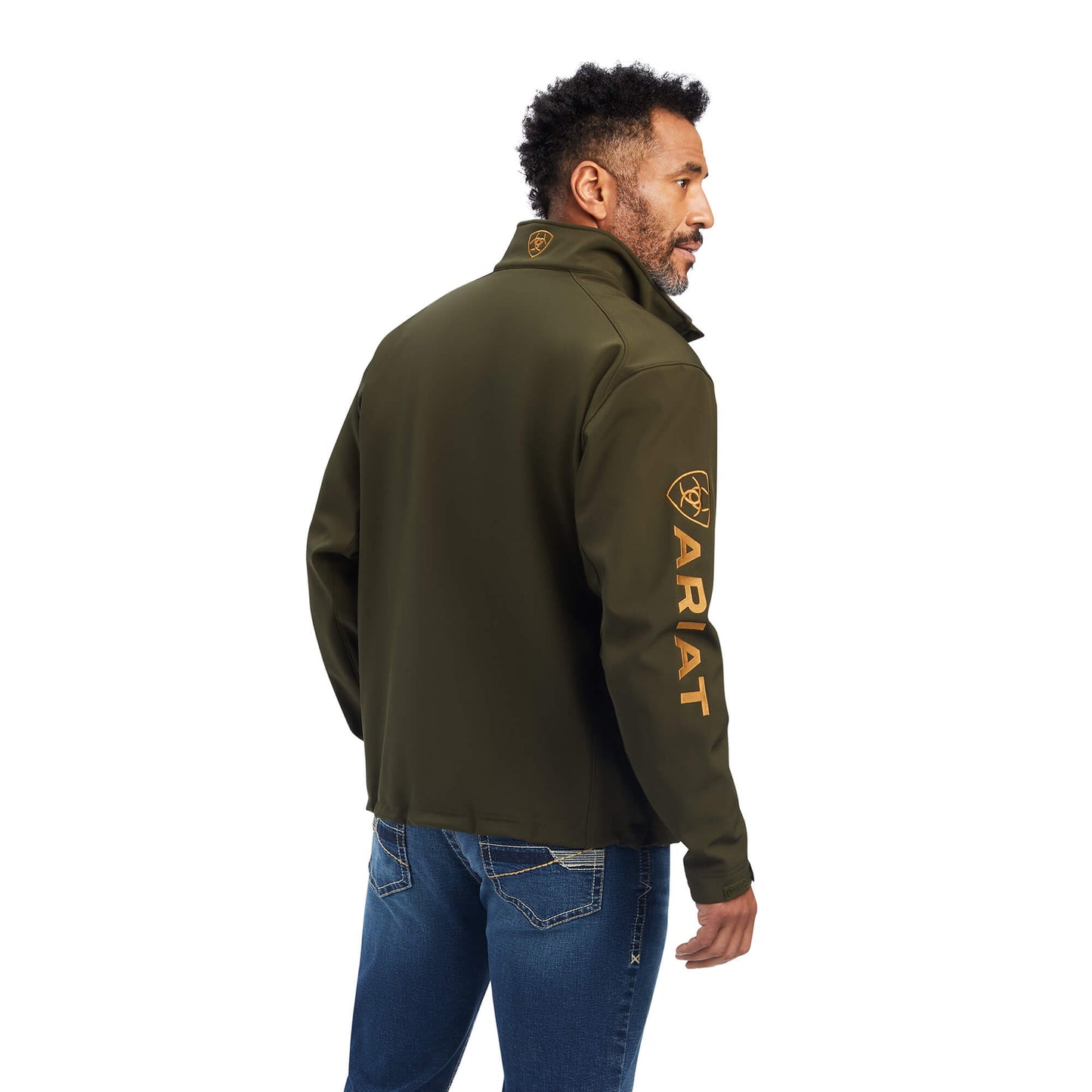 Chaqueta softshell verde oliva Ariat Logo 2.0