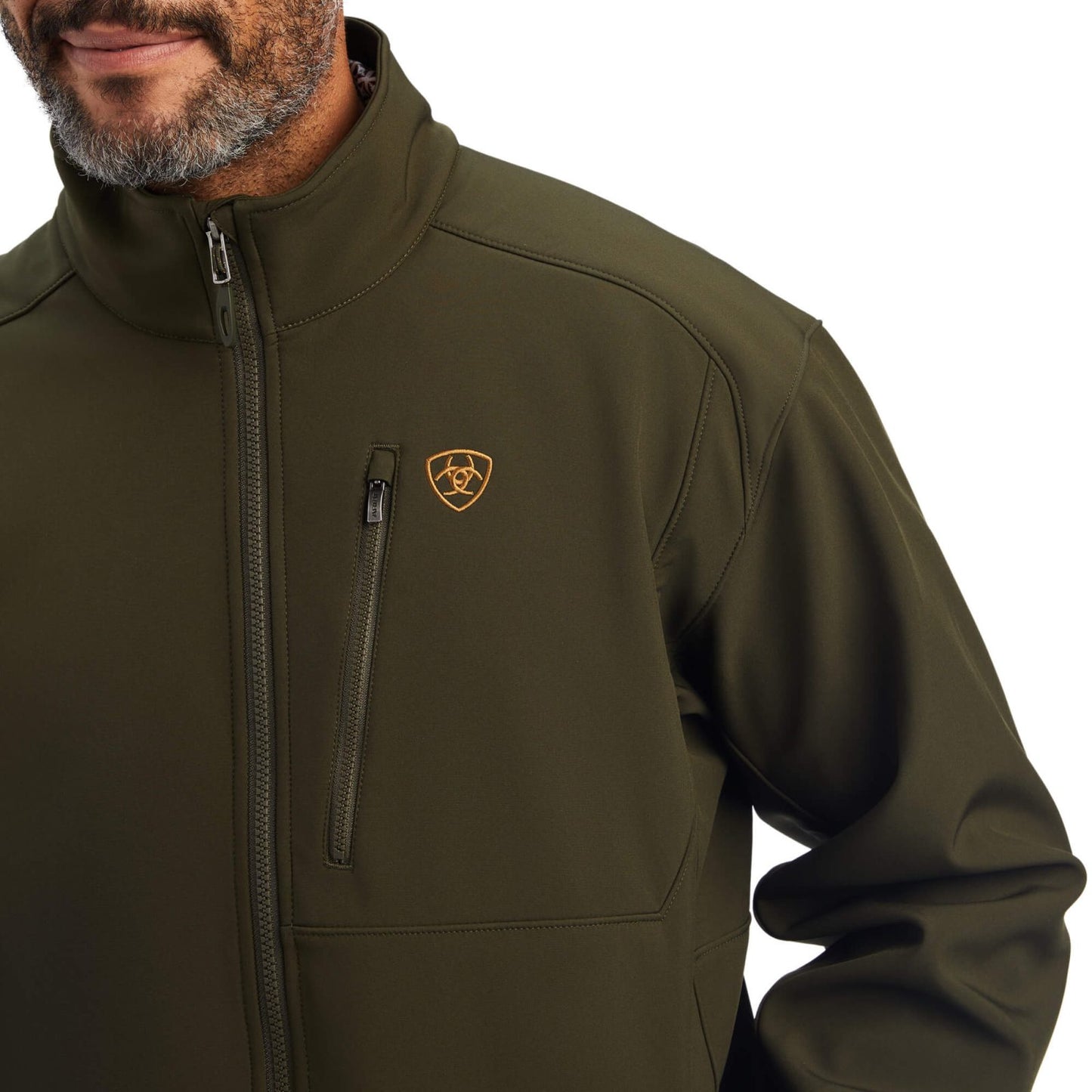 Chaqueta softshell verde oliva Ariat Logo 2.0