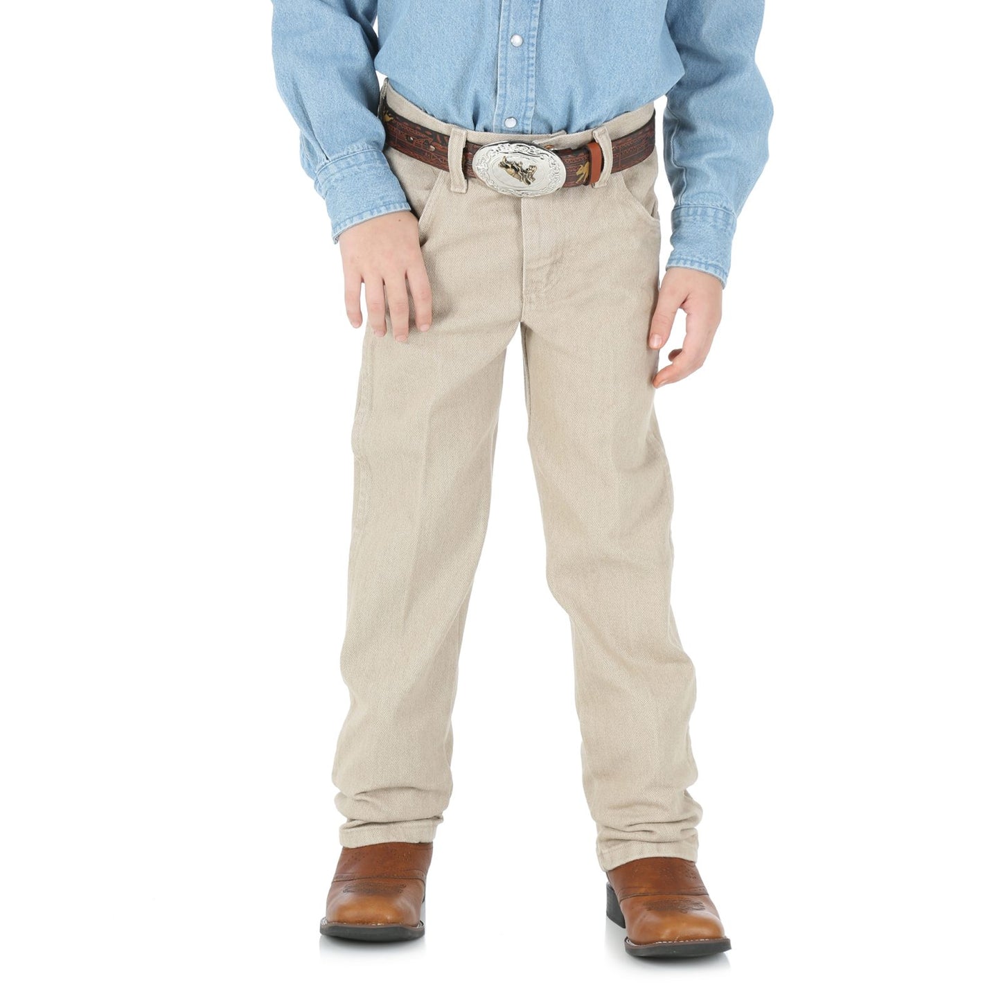 Boy’s Wrangler Cowboy Cut Tan Original Fit Jean (1T-20)