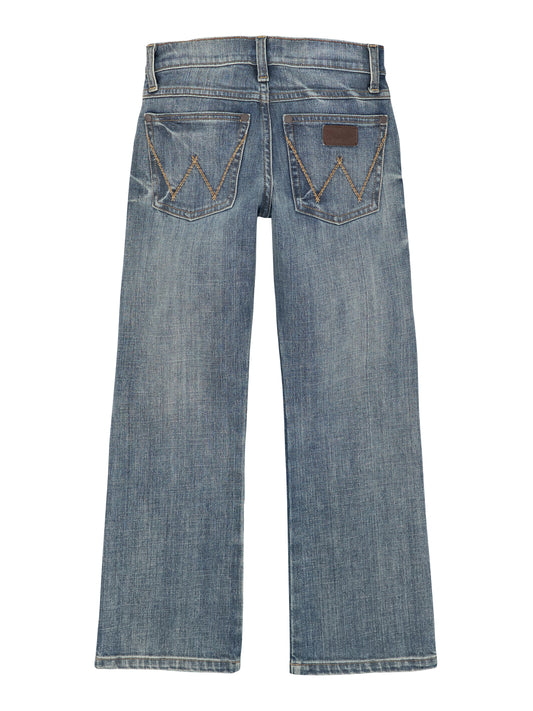 Wrangler Retro Boy's Relaxed Boot Fit Jean - Medium Blue