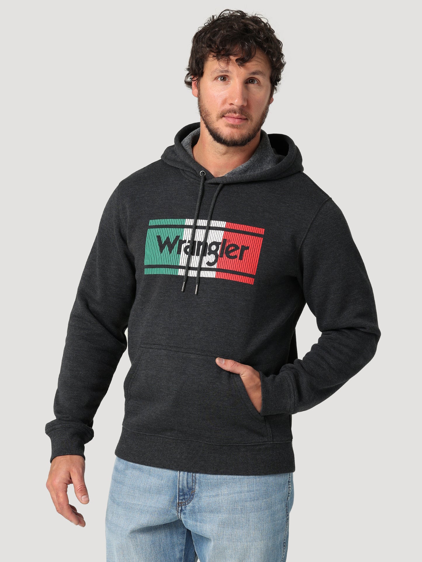 Wrangler Mexico Logo Charcoal Hoodie