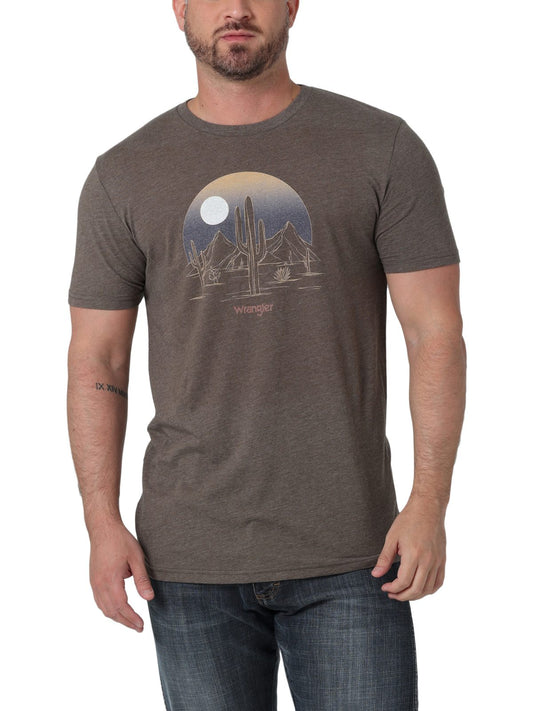 Wrangler Desert Night camiseta marrón jaspeada
