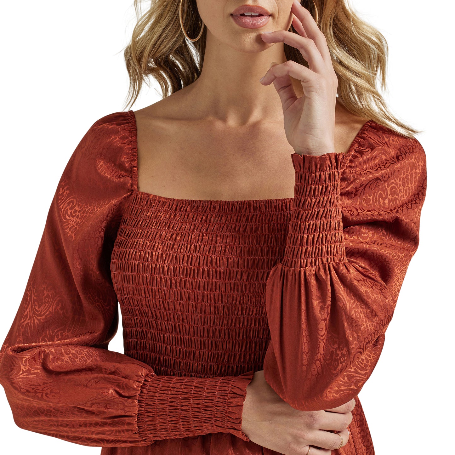 Wrangler Retro Shine Smoked Bodice Dress