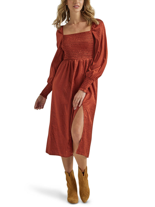 Wrangler Retro Shine Smoked Bodice Dress