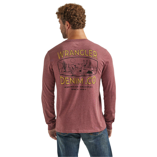 Wrangler Coyote Back Graphic Long Sleeve T-Shirt