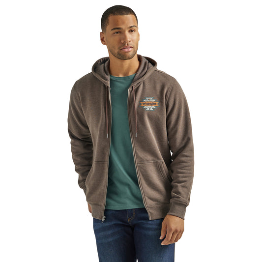 Wrangler Back Graphic Logo Full Zip Hoodie