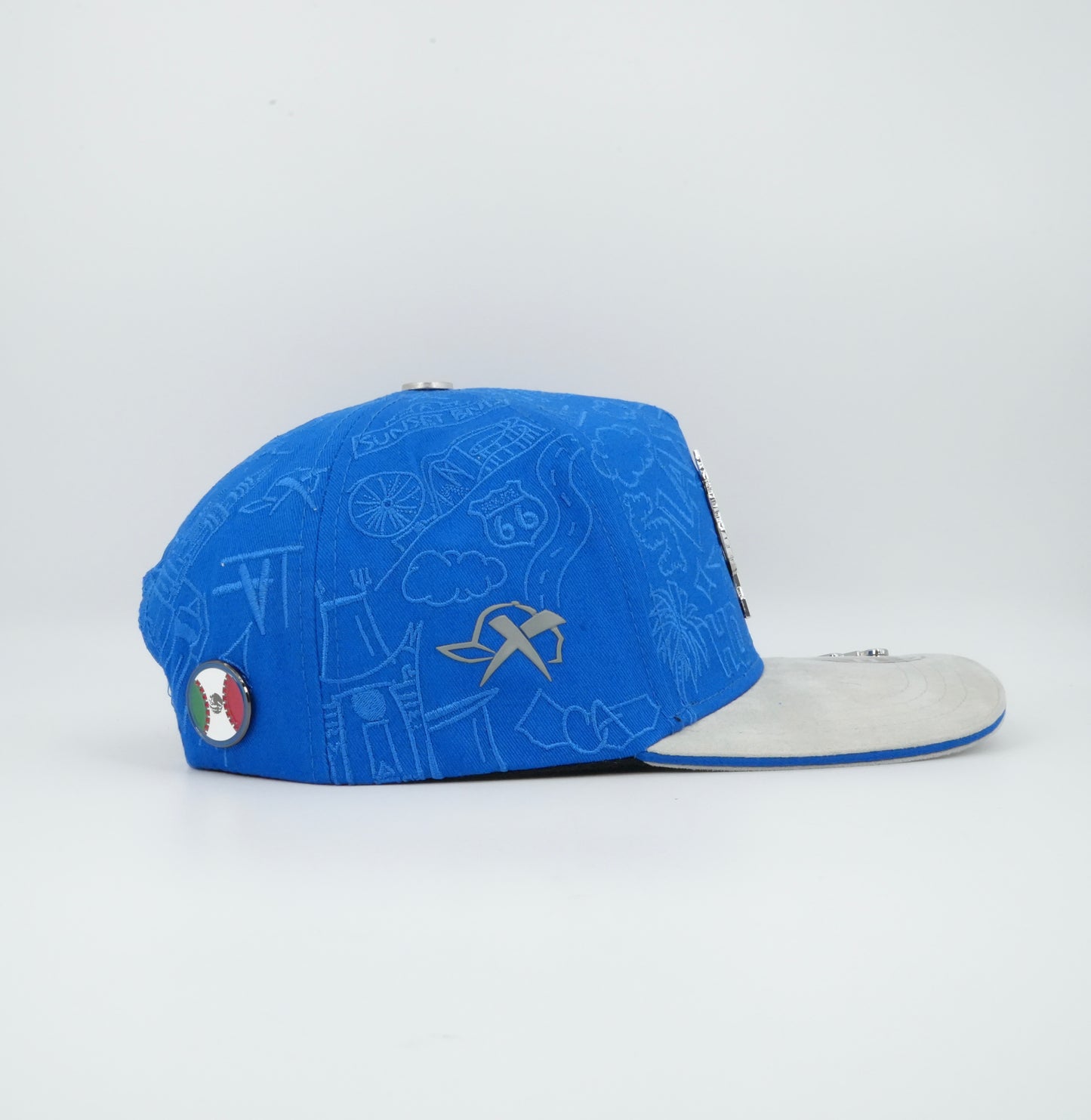 XCap LA X Mexicans Graphic Design Baseball Cap Blue