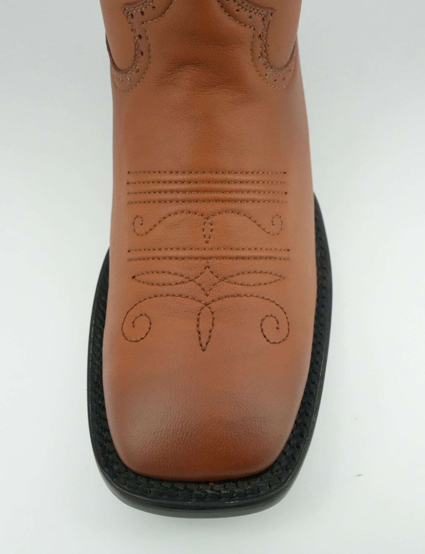 Denver Boots Women's Tan Genuine Leather Wide Square Toe Boot