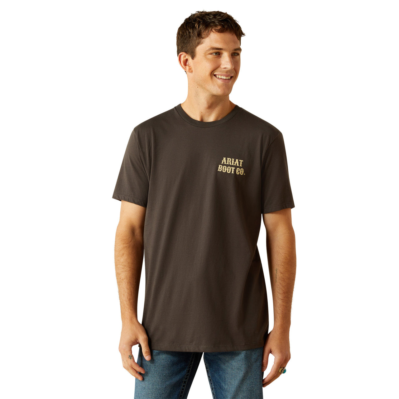 Ariat Men's Cowboy Cocky Short Sleeve Vintage Black T-Shirt