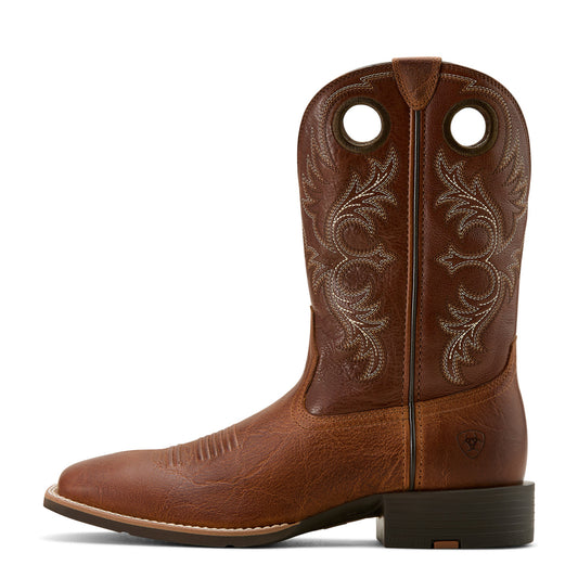 Ariat Men's Sport Rodeo Cowboy Boot Aged Tan Elephant Print