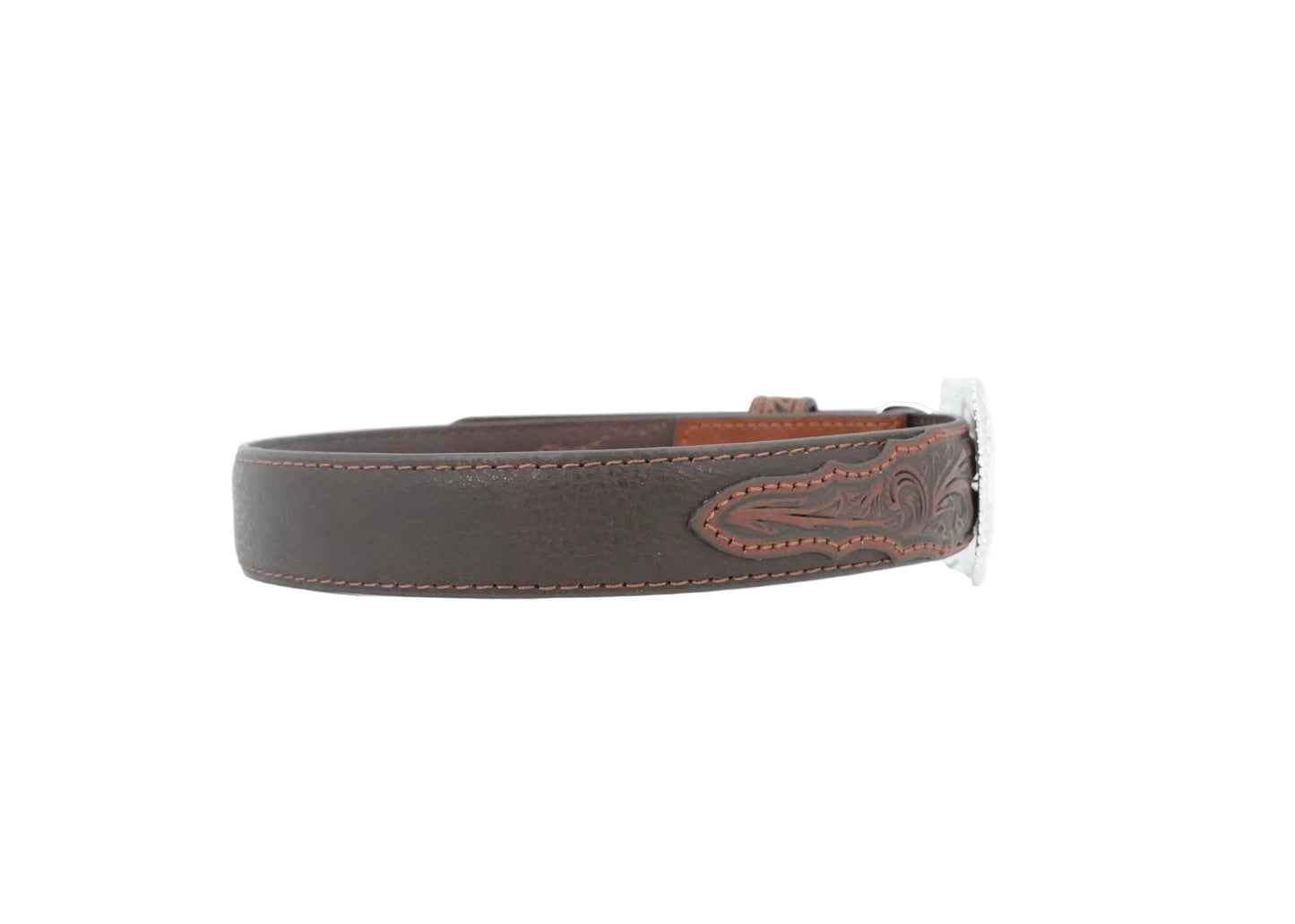 Nocona Kid's Western Tooled Leather Belt - Brown