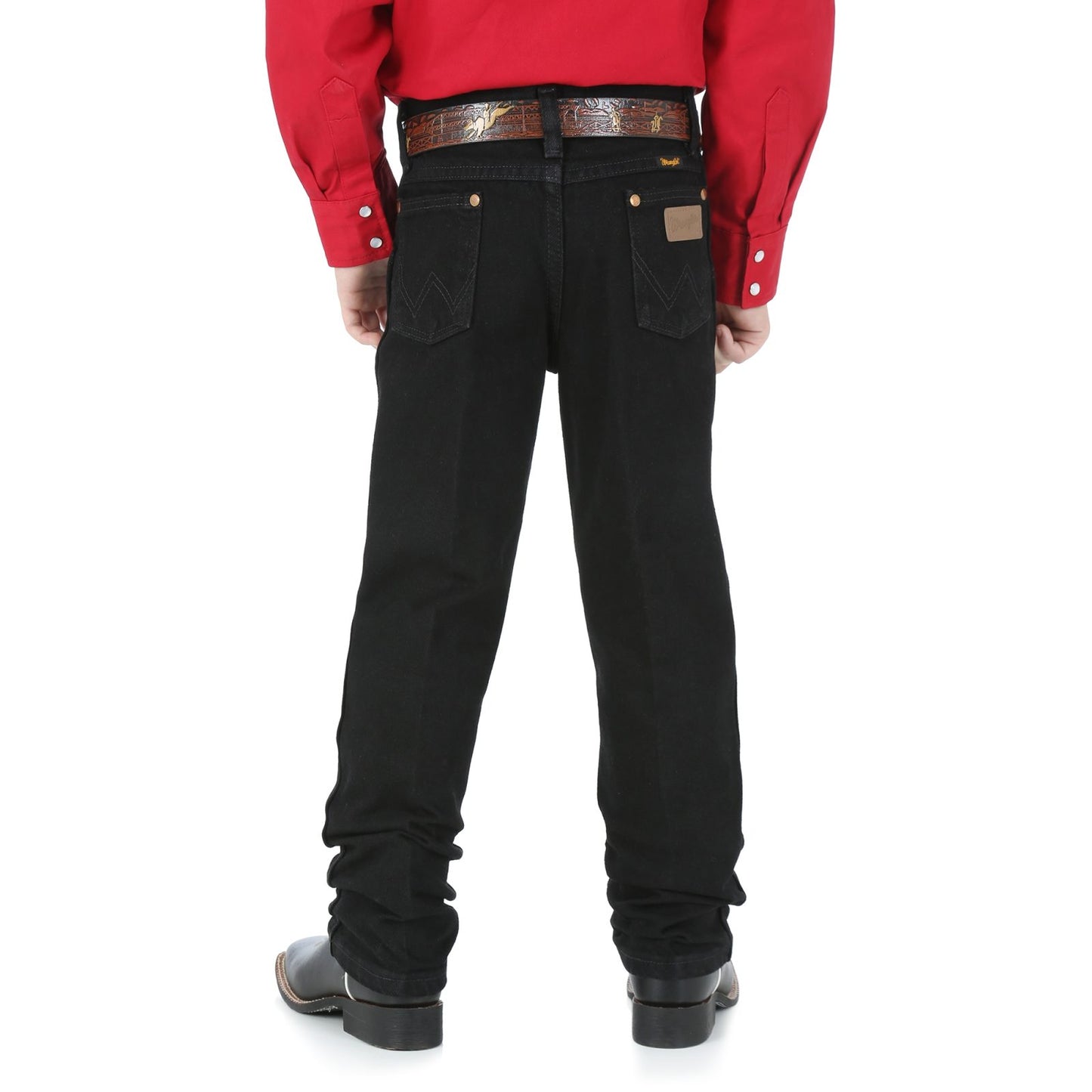 Vaqueros negros con corte original Wrangler para niño (8-20)