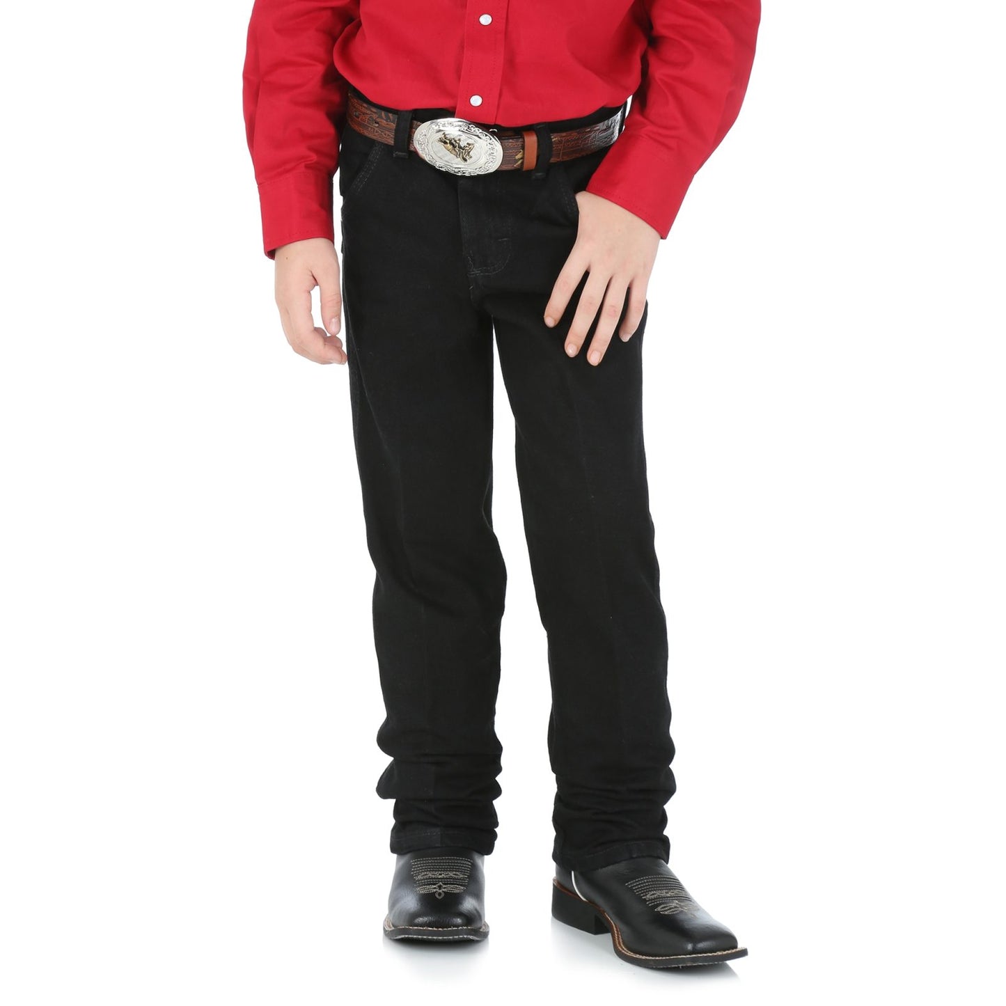 Vaqueros negros con corte original Wrangler para niño (8-20)
