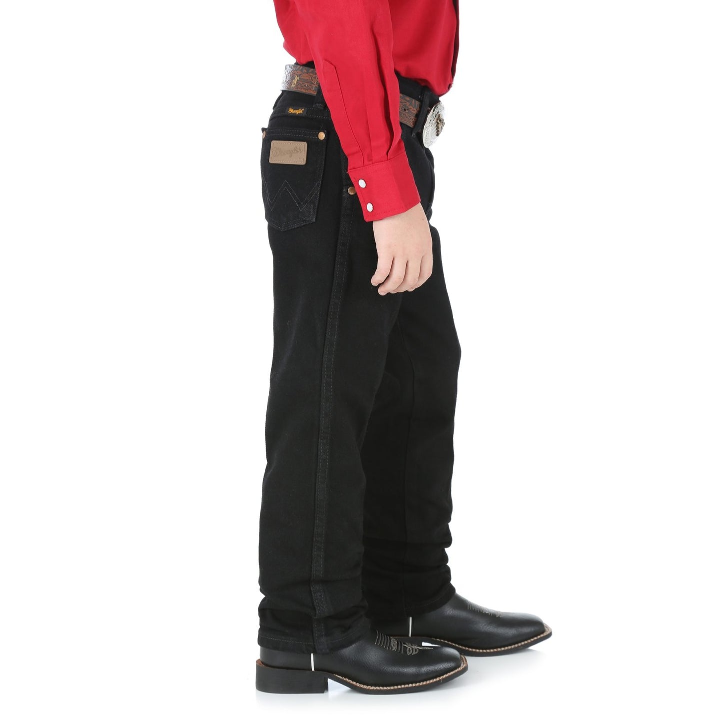Vaqueros negros con corte original Wrangler para niño (8-20)
